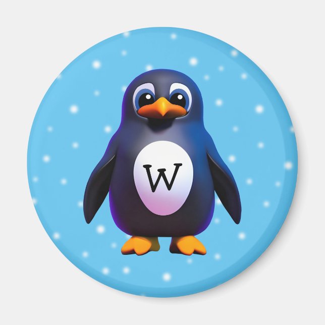 Monogram Pinguin Magnet (Vorne)