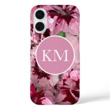 Monogram Pink Carnation Januar Geburtstagsfeier Bl