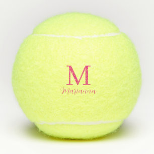 Monogram Pink Einfach Minimalistisch Tennisbälle