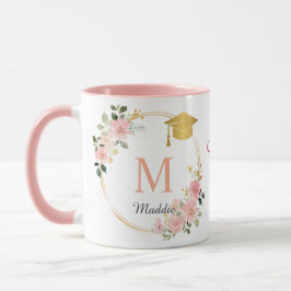 Monogram Pink Girls Abschluss Tasse
