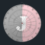 Monogram Pink Grey White Girl House Party Dartscheibe<br><div class="desc">Monogram Pink Grey White Girly House Party Dart Board ist eine großartige Möglichkeit, Ihren Gästen Unterhaltung zu bieten! Das ist eine tolle Idee, um als personalisiertes Geschenk für jeden, der gerne Darts spielt, zu geben. Ändern Sie die Farben, wenn Sie möchten. ● KLICKEN SIE AUF ANPASSEN, UM DEN MONOGRAMM-BRIEF ZU...</div>