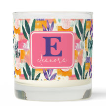 Monogram Pink Pastel Fauvism Garden Pools