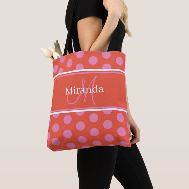 Monogram Pink Polka Dots (Von Nahem)