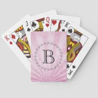 Monogram Pink Sunray mit einer Shabby Textur