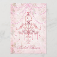 Monogram Pink Vintag Chandelier Brautparty