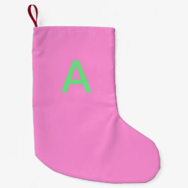 Monogram Pink Weihnachts-Strumpf Kleiner Weihnachtsstrumpf