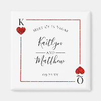 Monogram Playing Card Wedding Save the Date
