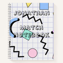 Monogram pretty Match subject Cute grap kids Notizbuch