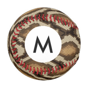 Monogram Python Schlange Hautmuster 2 Baseball