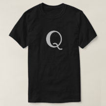 Monogram Q Men Black T - Shirt