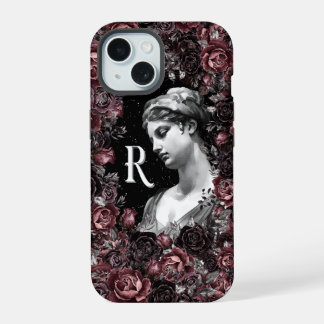 MONOGRAM R GREEK ROMAN CELESTITIAL GODESS ART iPhone 15 HÜLLE