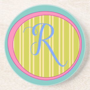 Monogram R Sandstone Untersetzer