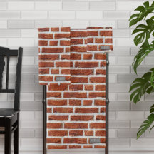 Monogram Red Brick Wall Muster Moderne Industriell