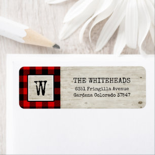 Monogram Red Buffalo Kariert Rustic Woliday
