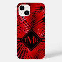Monogram Red Palm