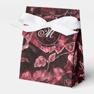 Monogram Red Vintag Floral Zent Fevor Box Geschenkschachtel