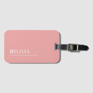 Monogram-Reise, rosa Gepäckanhänger