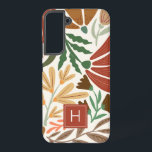 Monogram Retro Terracotta Floral Boho Samsung Galaxy Hülle<br><div class="desc">Monogram Retro Terracotta Floral Boho Samsung Galaxy S22  Case. Perfekt als maßgeschneidertes Geschenk an ein Mädchen,  eine Tochter,  einen Freund oder einen Offizier.</div>