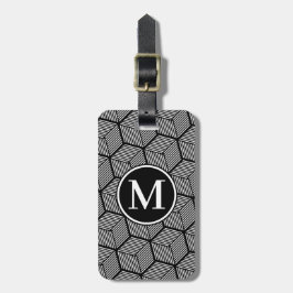 Monogram RF Black Striped Cubes Gepäckanhänger