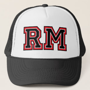 Monogram 'RM'-Initalien Truckerkappe