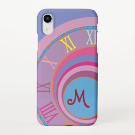 Monogram Roman Numerals Swircles Circles Colorful  Samsung Galaxy Hülle