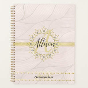 Monogram Rose Gold 2025 Terminierungsbuch Planer