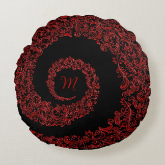 Monogram Rundes Kissen