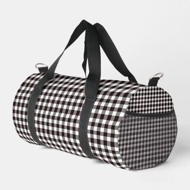 Monogram Rustic Chic Kariert Duffle Bag (Rechte Ecke)
