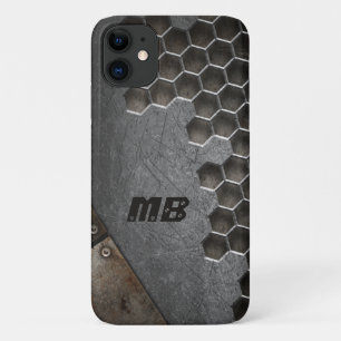 Monogram Rustic Grunge Masculine Personalisiert Case-Mate iPhone Hülle