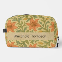 Monogram rustic Kraft botanical William morris