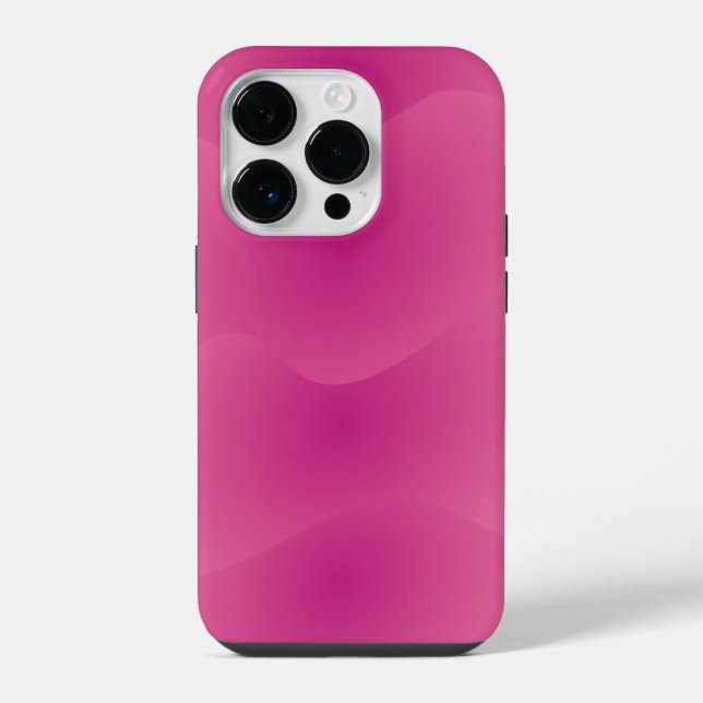 Monogram Rustic Pink Teal  iPhone Hülle (Rückseite)