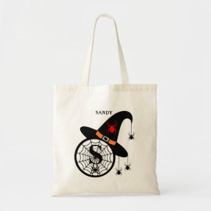 Monogram S Halloween Hexenspinnen Dein Name Tragetasche