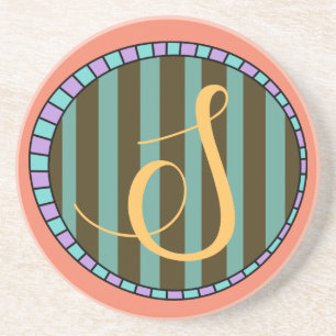 Monogram S Sandstone Untersetzer