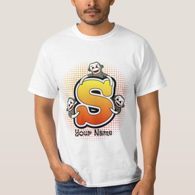 Monogram S Sock Monkey T - Shirt (Vorderseite)
