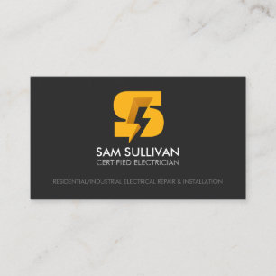 Monogram S Visitenkarte