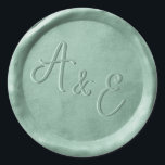 Monogram Sage Green Wedding Wax Siegel Stickers<br><div class="desc">Monogram Sage Green Wedding Wax Siegel Stickers</div>