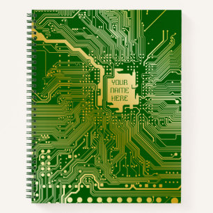 Monogram-Schaltkreis Hauptplatine Elektronik-Chip  Notizbuch