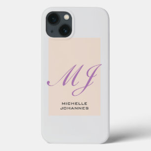 Monogram Schlicht Modern Minimalistisch Case-Mate iPhone Hülle