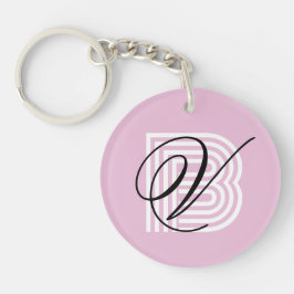 Monogram Schlüsselanhänger elegant minimalchic mod