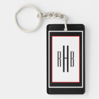 Monogram-Schlüsselanhänger für benutzerdefinierten