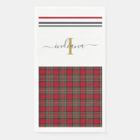 Monogram Script Kariert Clan Stewart Rustic Tartan
