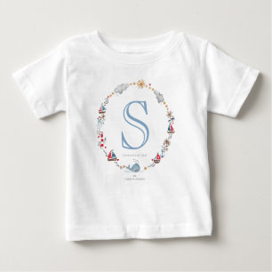 Monogram Sea Whale   Baby Boy   T - SHIRT