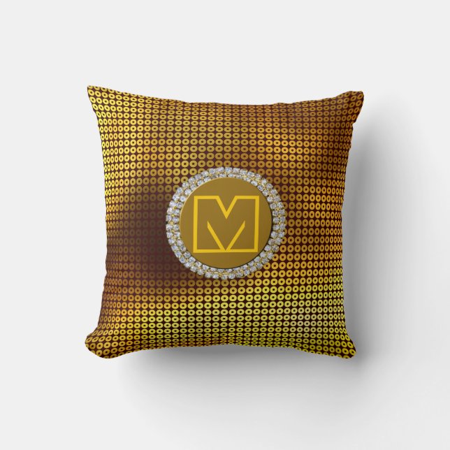 Monogram-Sequenz Kissen (Vorderseite)