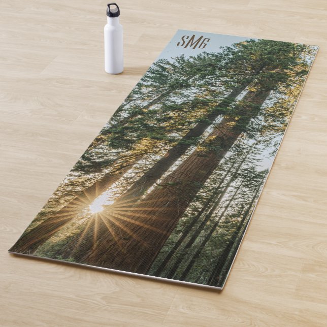 Monogram Sequoia Trees Giants Forest Nature Yogamatte (Beispiel)