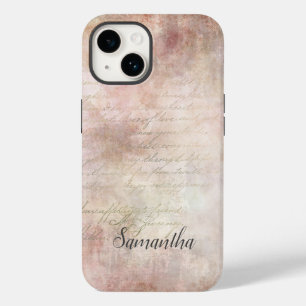 Monogram Shabby Chic Rosa Rose Vintage Case-Mate i iPhone 14 Hülle