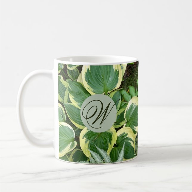 Monogram Shade Garden Fotokaffee Tasse (Links)