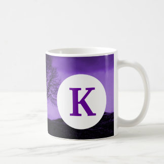 Monogram-Silhouette für kundenspezifische Bedrucku Tasse