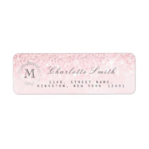 Monogram Silver Glitzer Candy Pink UAWG Bridal