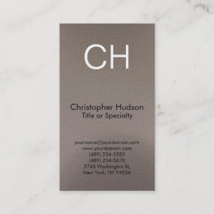 Monogram Simple Business Card Visitenkarte