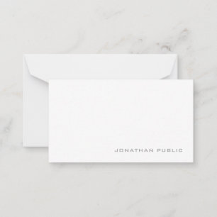 Monogram Simple Template Elegant Minimalistisch Mitteilungskarte